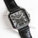 TW Factory 1-1 Replica Cartier Santos Swiss 9015 Movement Black Leather Strap Watch (2)_th.jpg